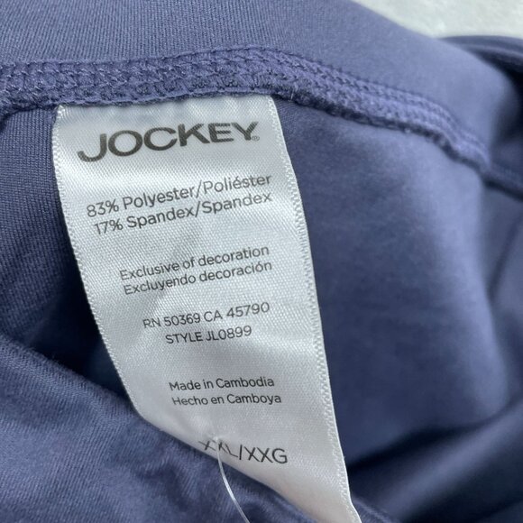 Jockey XXL Skechers GOFLEX High Waisted Leggings Navy Polyester Spandex 6577 - Picture 4 of 9